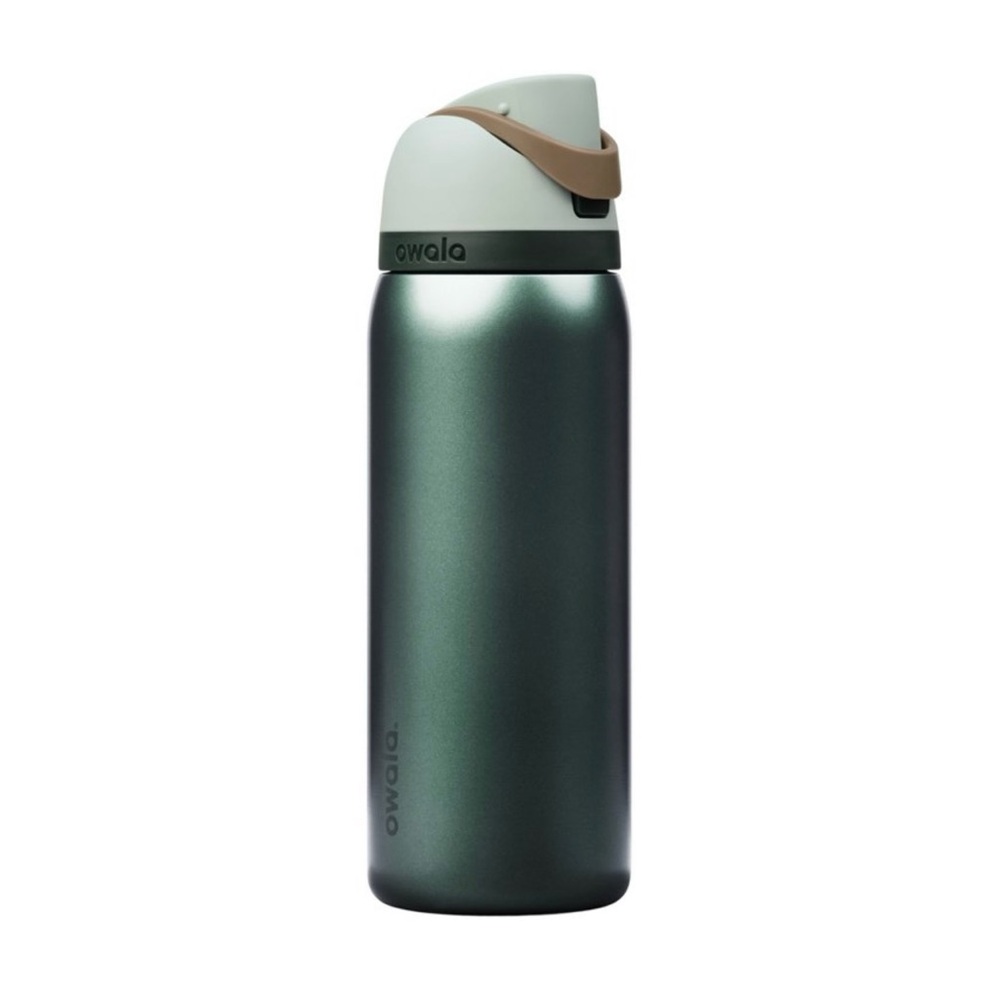 Owala HOLIDAY SPECIAL EDITION 32 oz FreeSip Water Bottle, METALLIC GREEN